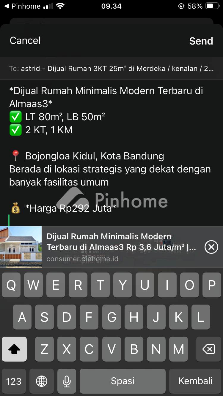 dijual rumah bagus minimalis 1 di papanggo