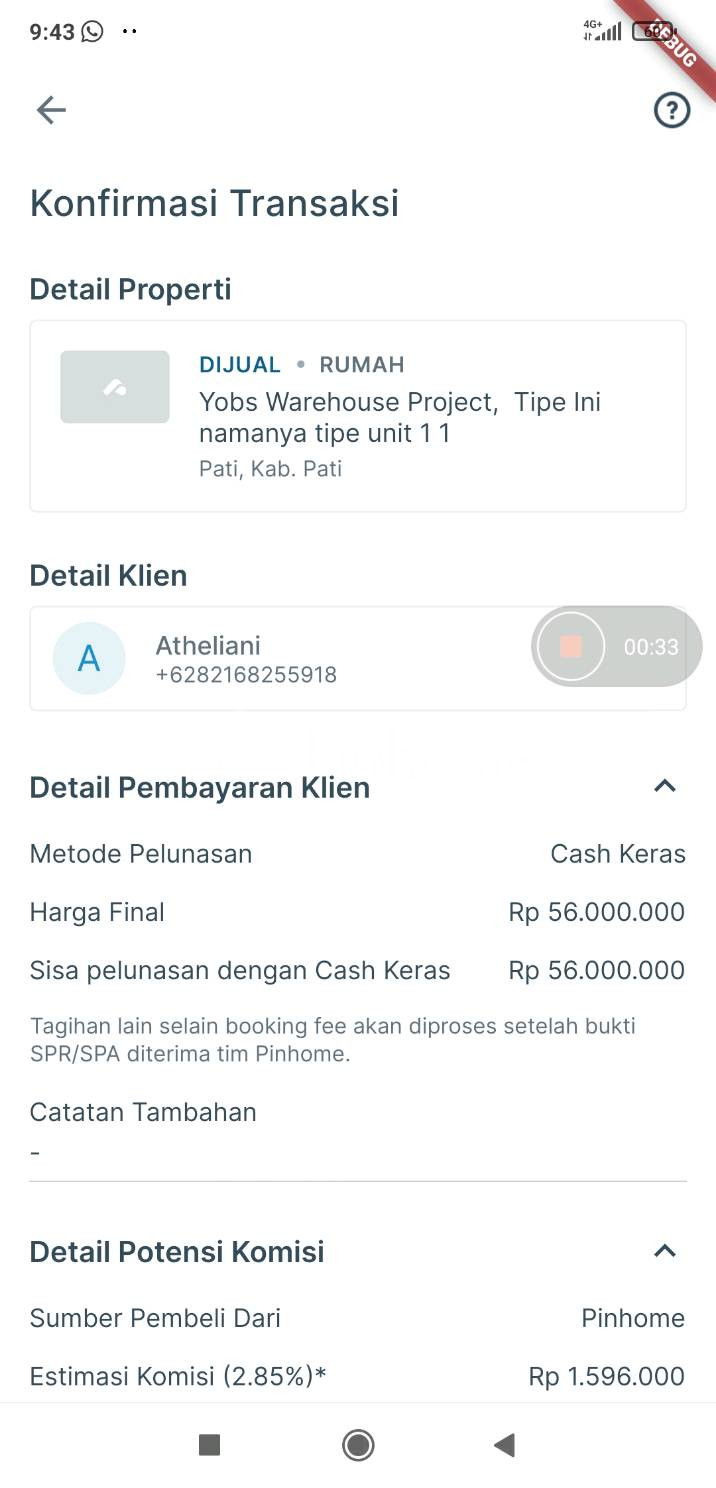 dijual rumah 5 lantai 3kt 12m2 di towe
