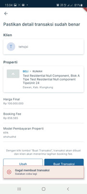 Apartemen Dijual di Cibatu, Kab. Garut, 1 KM, 2 KT, LB 90m²
