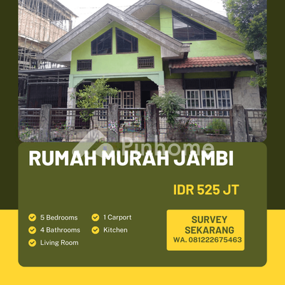 Rumah Dijual di Jambi Timur, Kota Jambi, 3 KM, 4 KT, LT 230m², LB 180m²
