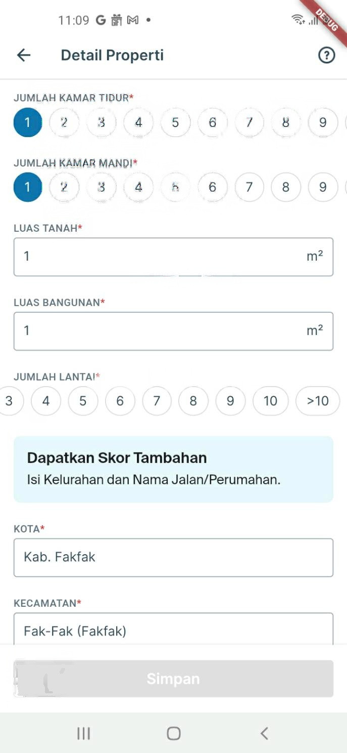 dijual rumah di test nama jalan lebih dari empat lina karakter - 1