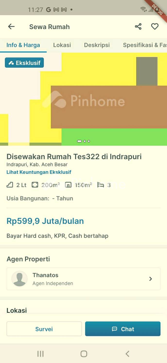 disewakan rumah di gambir - 2