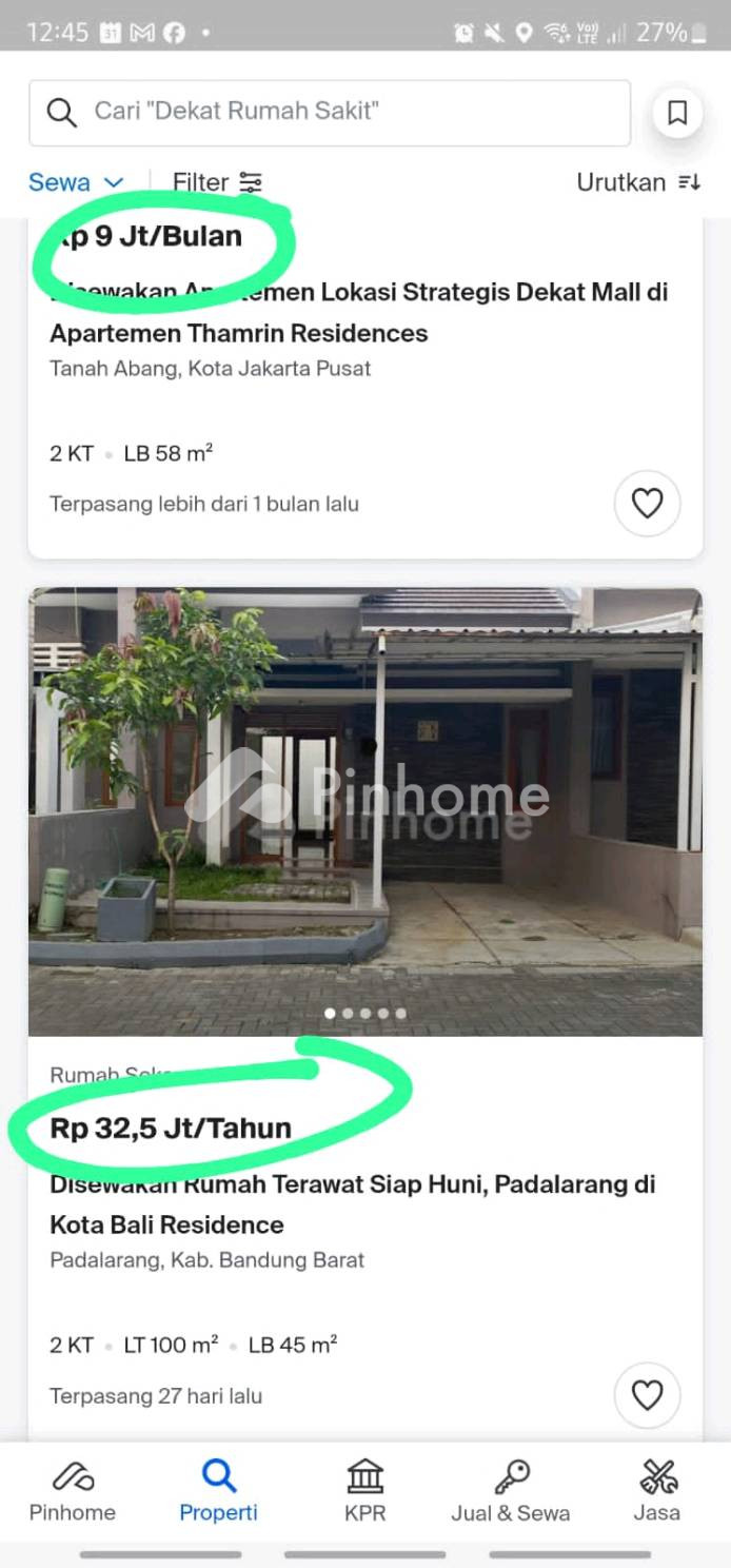 dijual rumah mevvah di jalan buntu ujung sana - 1