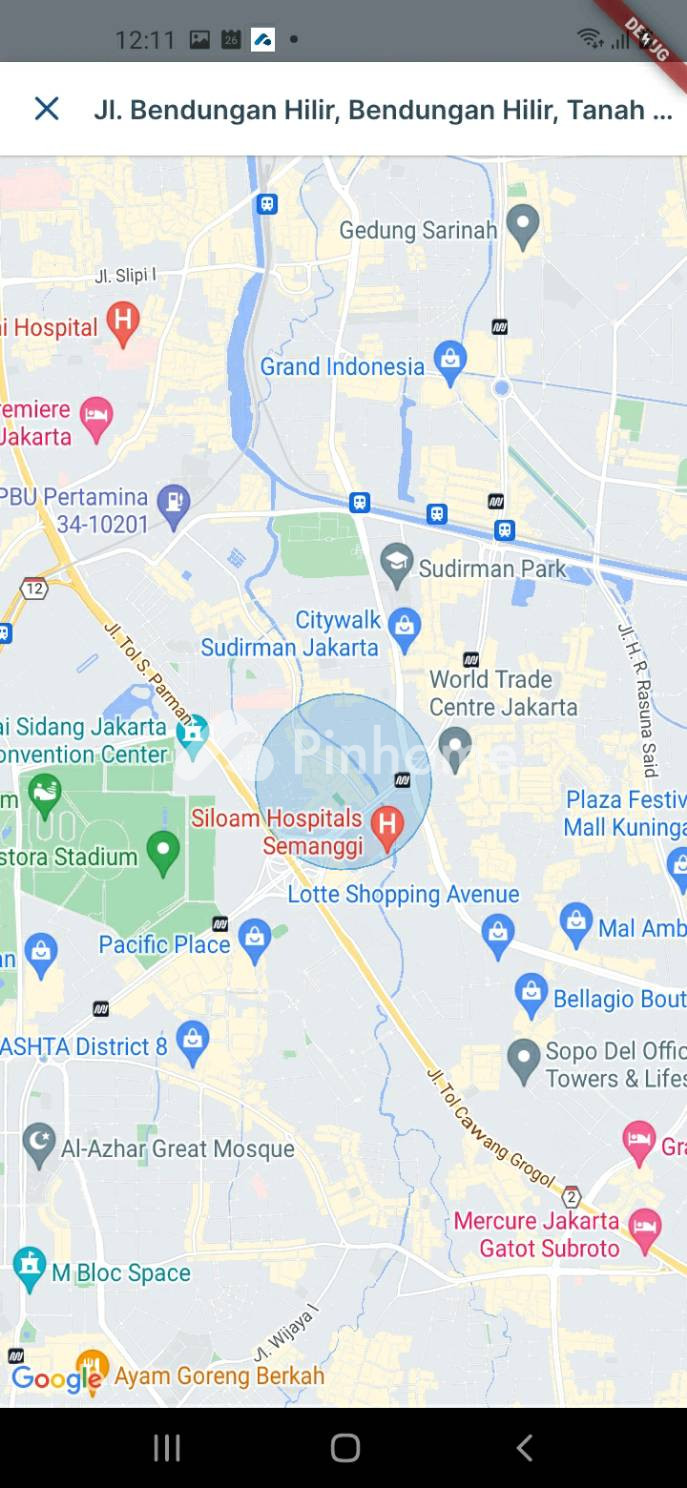 disewakan rumah di gambir - 1