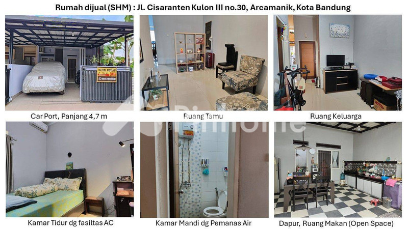 dijual rumah 1 lantai 2kt 100m2 di jl cisaranten kulon arcamanik - 6