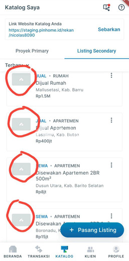 dijual rumah 2 lantai 3kt 5500m2 di jalanan - 1