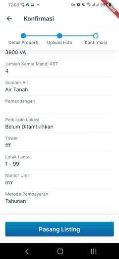 dijual rumah 5 lantai 4kt 22m2 di darul kamal