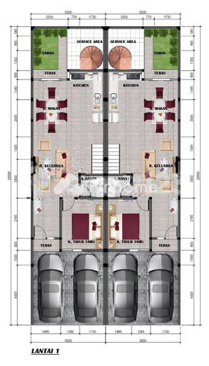 dijual rumah 2 lantai 3kt 100m2 di karang tengah - 11