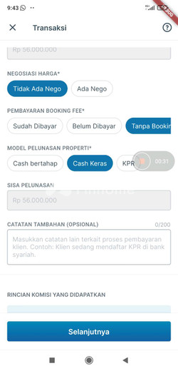 dijual apartemen 3br 45m2 di lumar